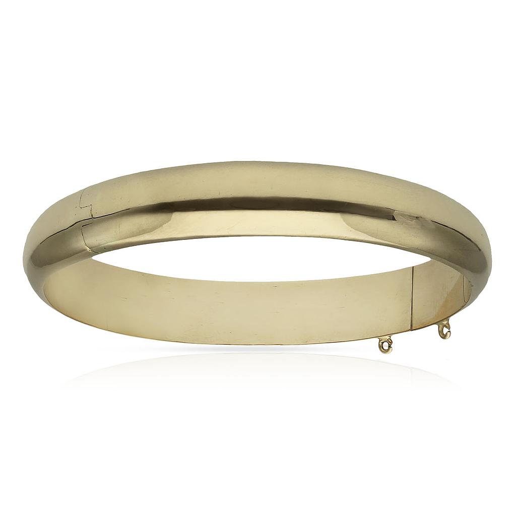 Caña oro 18 kt lisa - 10mm