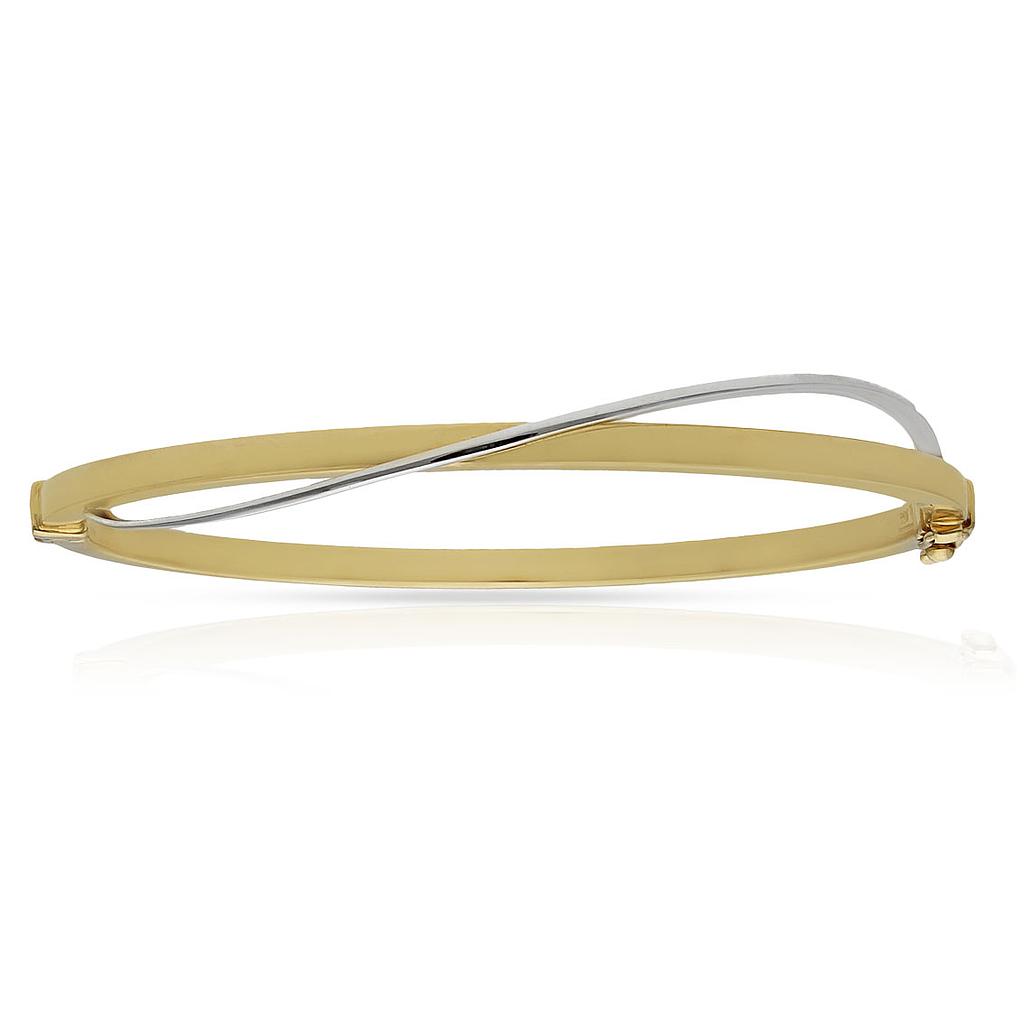 Brazalete oro 18 kt bicolor