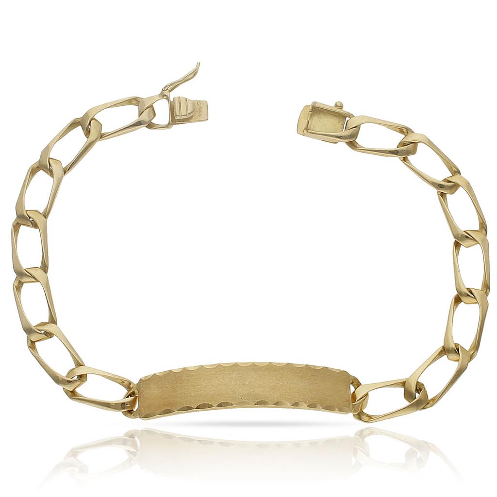 Pulsera oro 18 kt placa