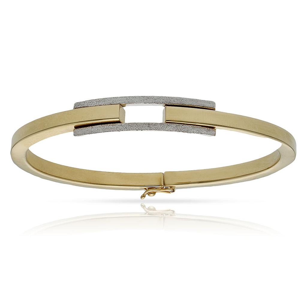 Brazalete oro 18 kt bicolor