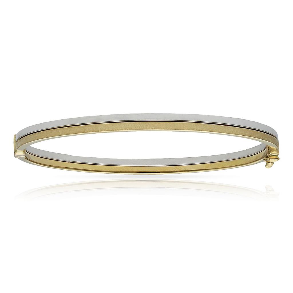 Brazalete oro 18 kt bicolor