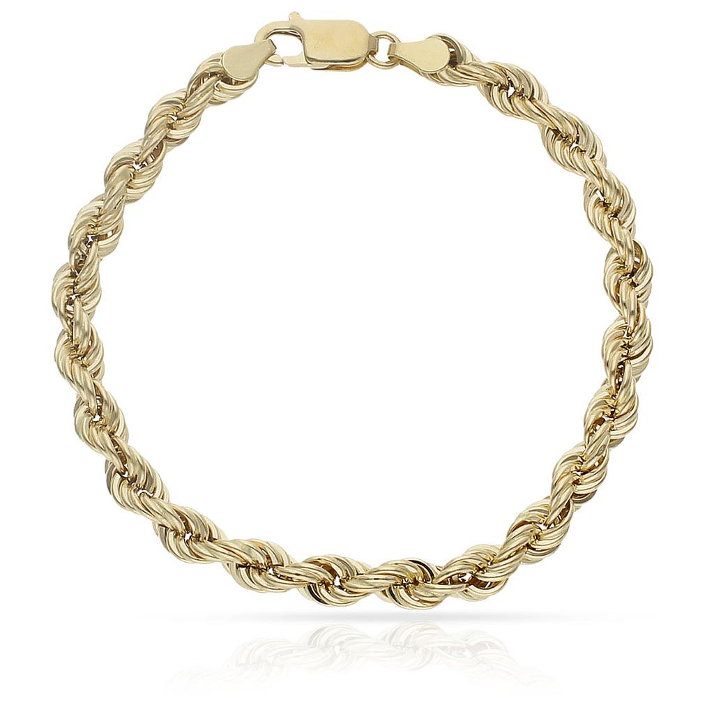 PULSERA SALOMONICO ORO 18KL - 6 MM