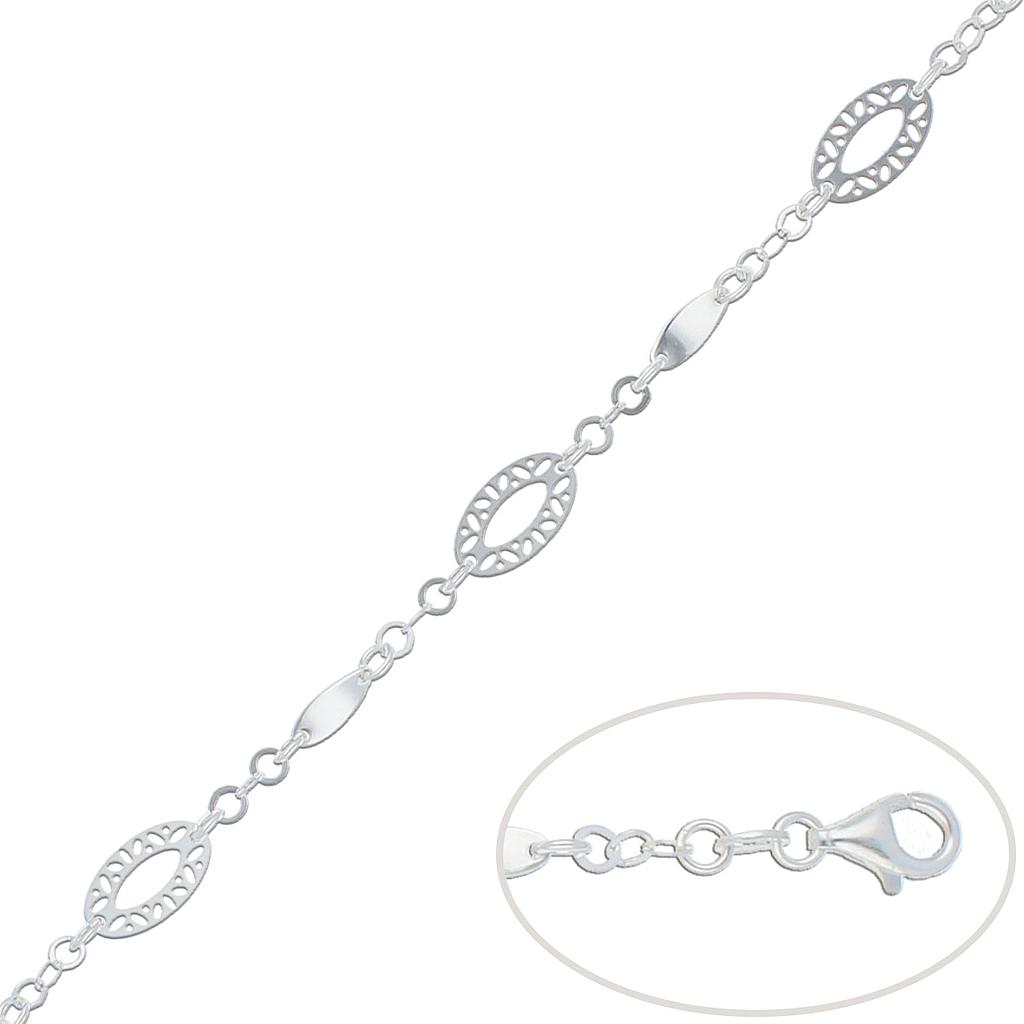 PULSERA PLATA 925MM OVALO
