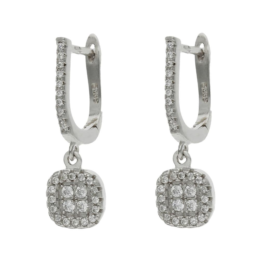 PENDIENTES PLATA 925MM - 8x24MM CIRCONITAS