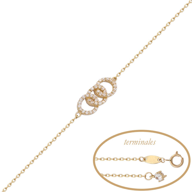 Pulsera oro 18 kt alianzas