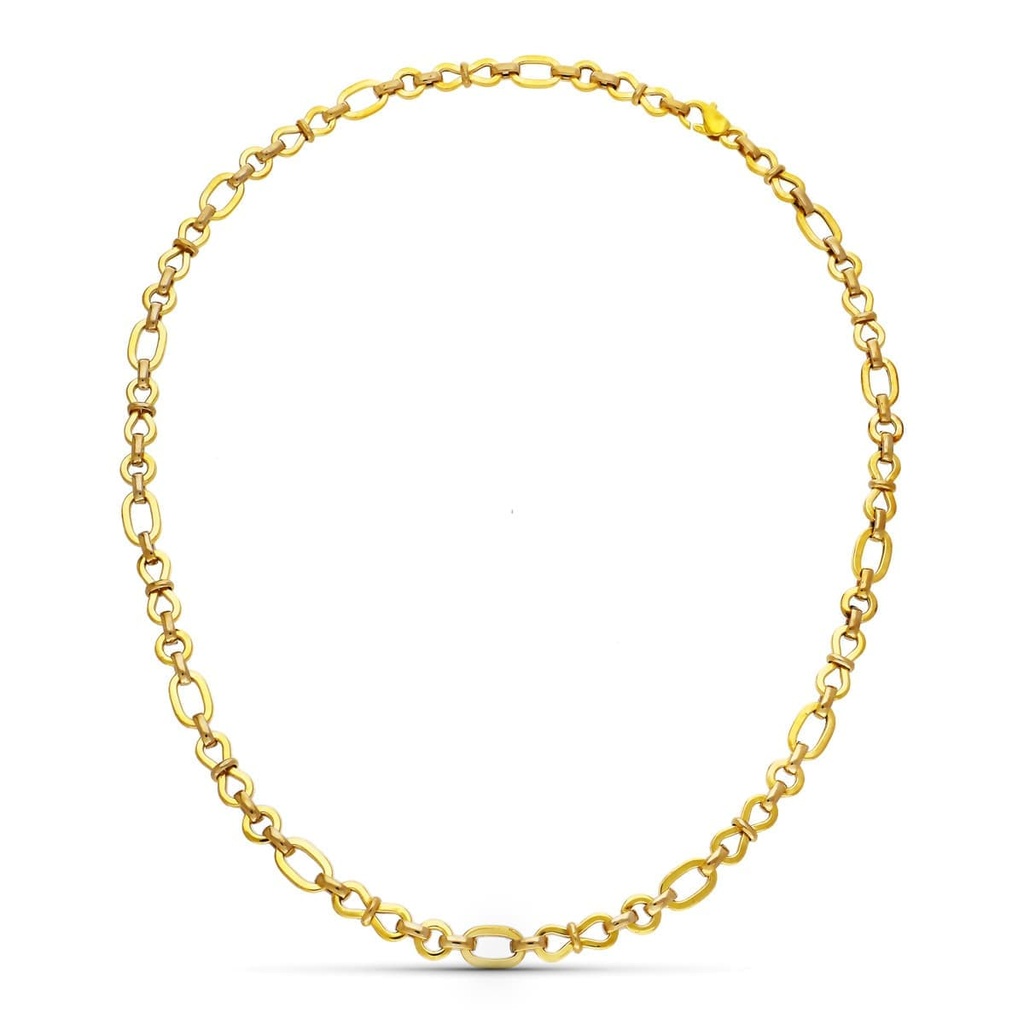18K GARGANTILLA ORO AMARILLO ESLABONES 45 CM