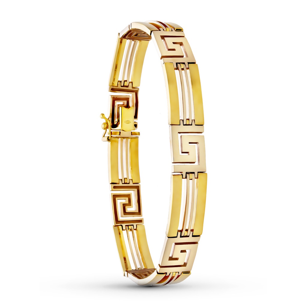 18K PULSERA ORO BICOLOR CABALLERO