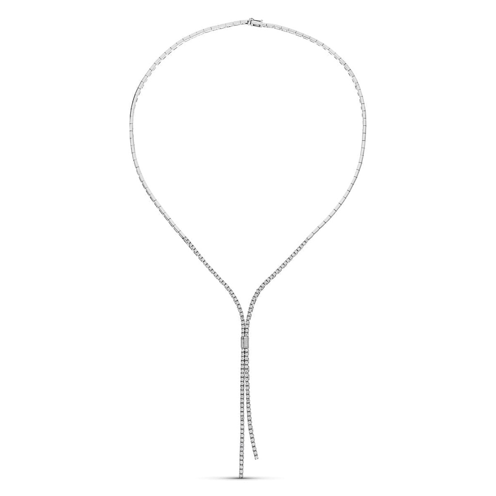 18K GARGANTILLA ORO BLANCO CIRCONITAS