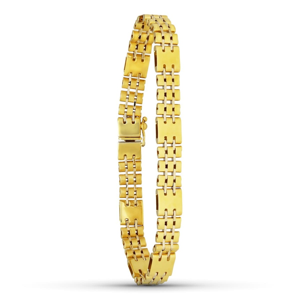 18K PULSERA ORO AMARILLO TUBOS