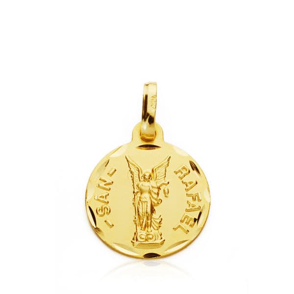 18K MEDALLA SAN RAFAEL 14 MM