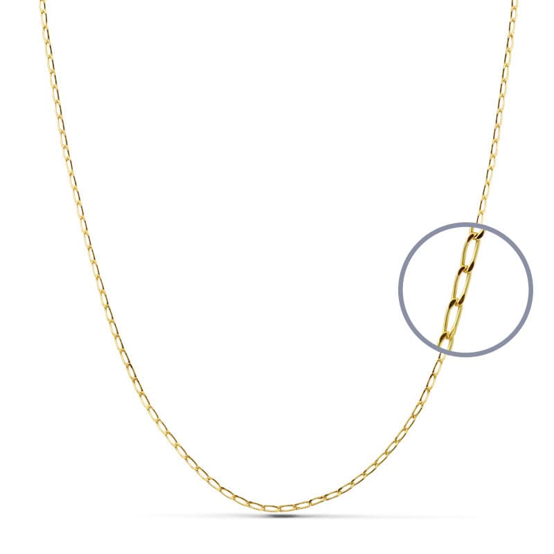 18K CADENA BILBAO 60 CM HUECA 1.2 MM