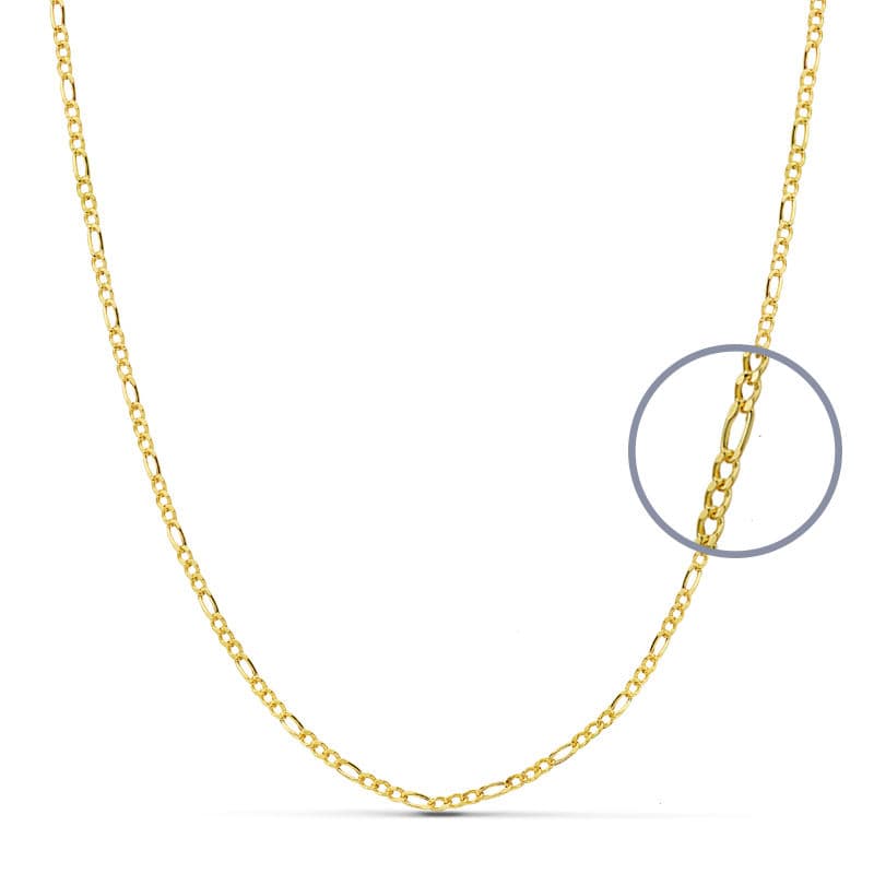 18K CADENA ORO AMARILLO CARTIER 45 CM HUECA 1.5 MM