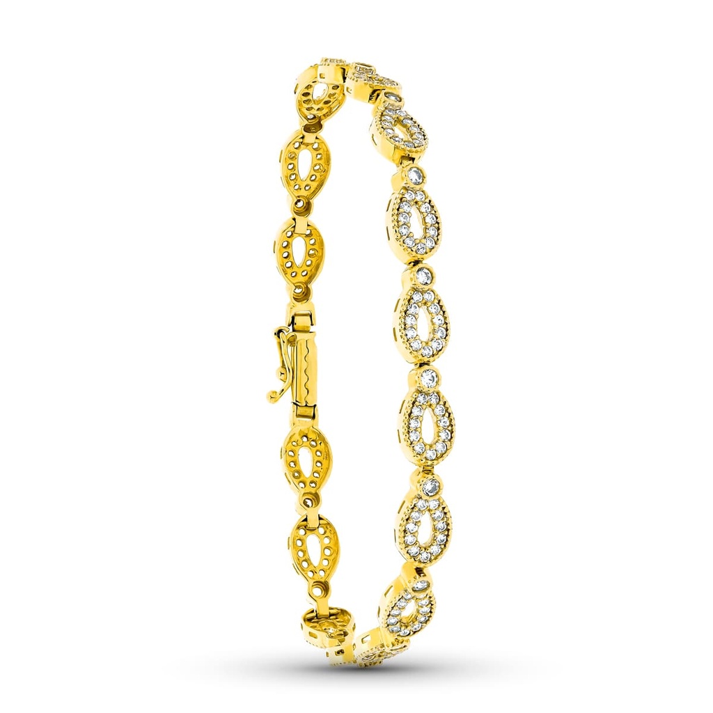18K PULSERA ORO AMARILLO CIRCONITAS