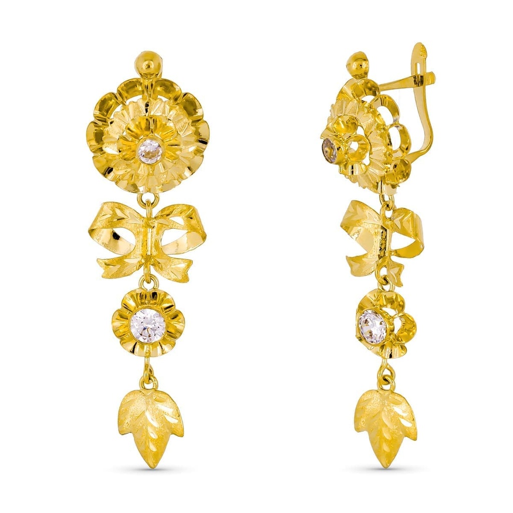 18K PENDIENTES CUBANAS