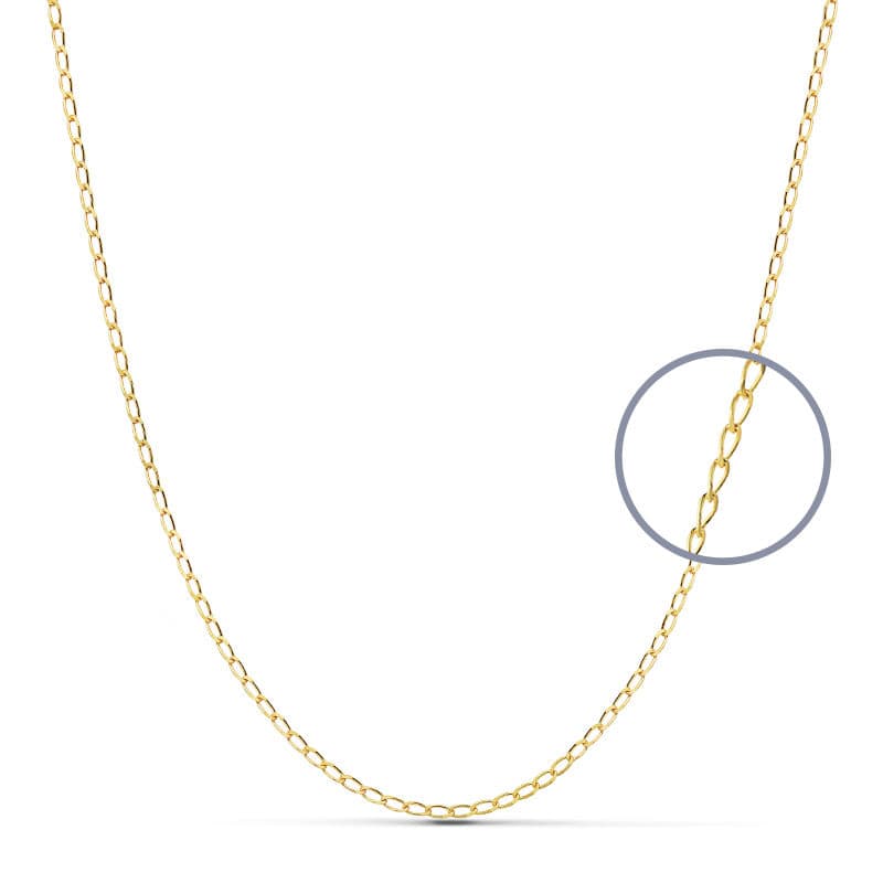 18K CADENA MACIZA  BILBAO  45 CM 0.9 MM
