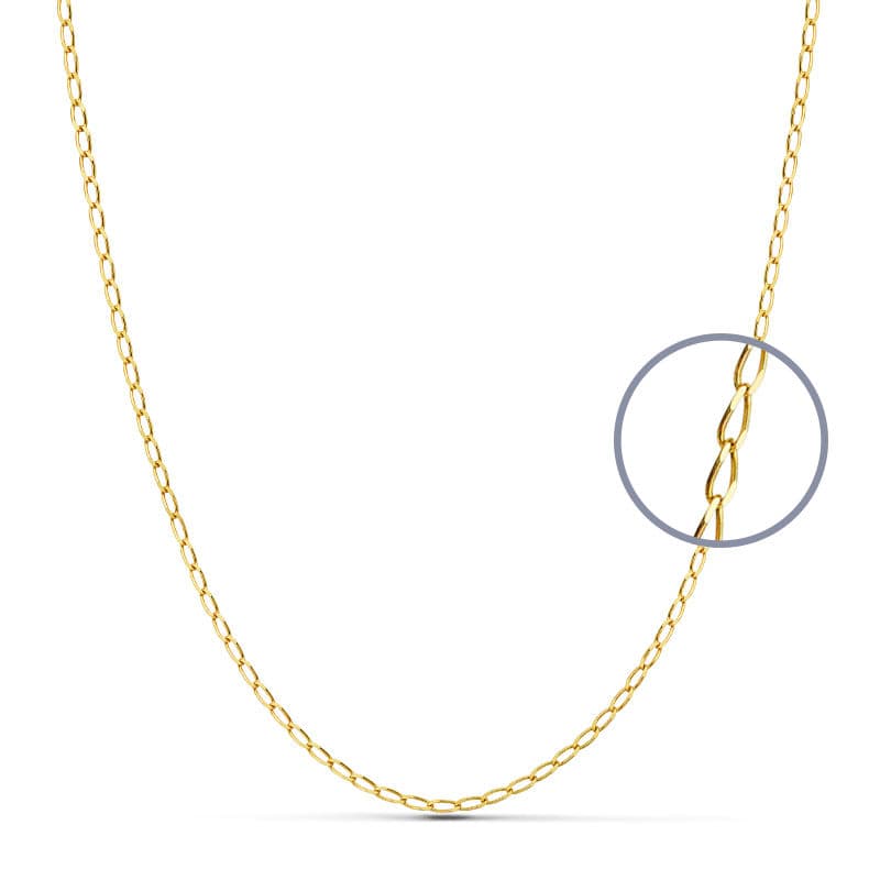 18K CADENA MACIZA BILBAO 45 CM 1.5 MM