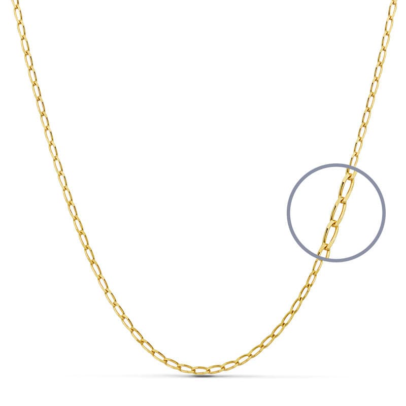18K CADENA MACIZA BILBAO 40 CM 1.5 MM