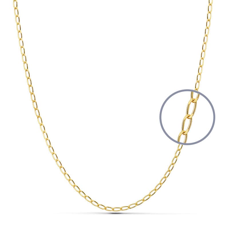18K CADENA MACIZA BILBAO 40 CM 1.8 MM