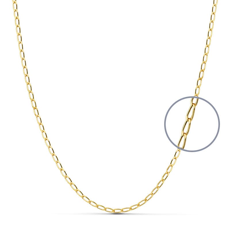 18K CADENA MACIZA BILBAO 50 CM 2 MM