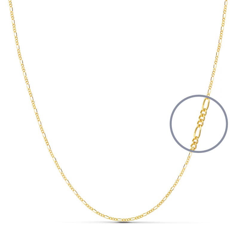 18K CADENA MACIZA CARTIER 45 CM 1 MM