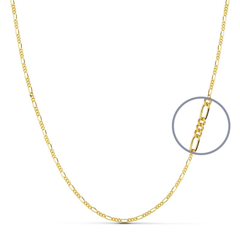 18K CADENA MACIZA  CARTIER 40 CM 1.2 MM