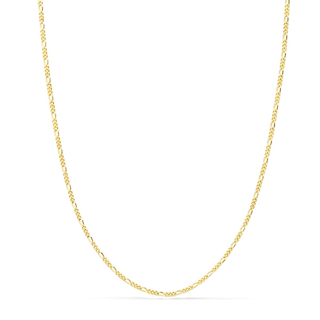 18K CADENA MACIZA  CARTIER 3X1. LARGO 40 CM ANCHO 1 MM