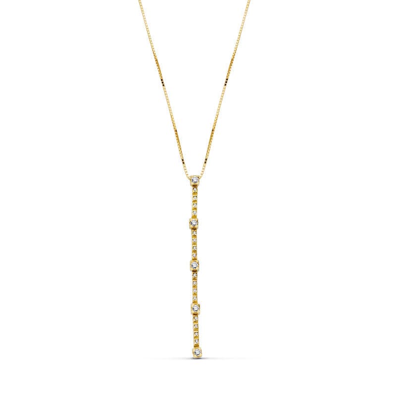 18K GARGANTILLA CIRCONITAS 45 CM