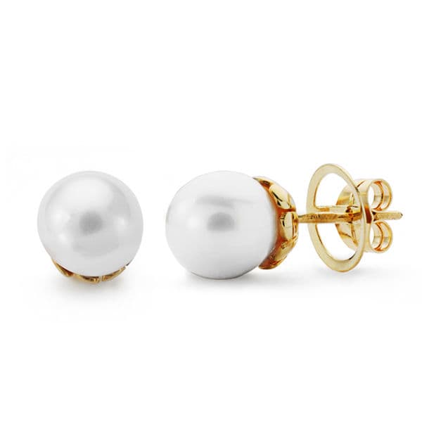 18K PENDIENTES PERLA CULTIVADA 10 MM