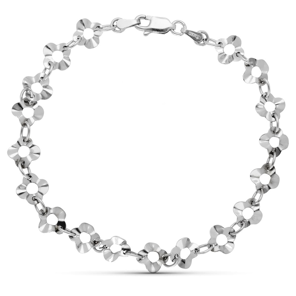 18K PULSERA ORO BLANCO MOTIVOS.