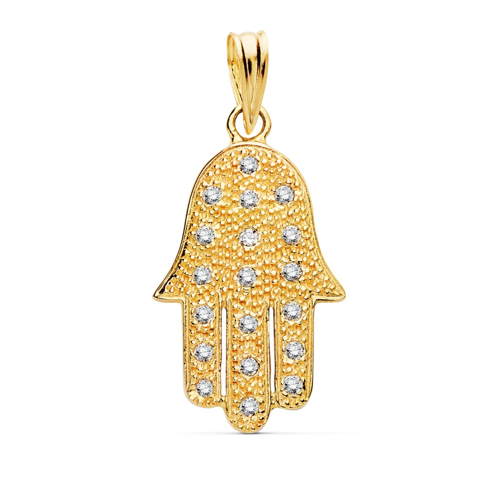 18K COLGANTE MANO FATIMA 22X15 MM