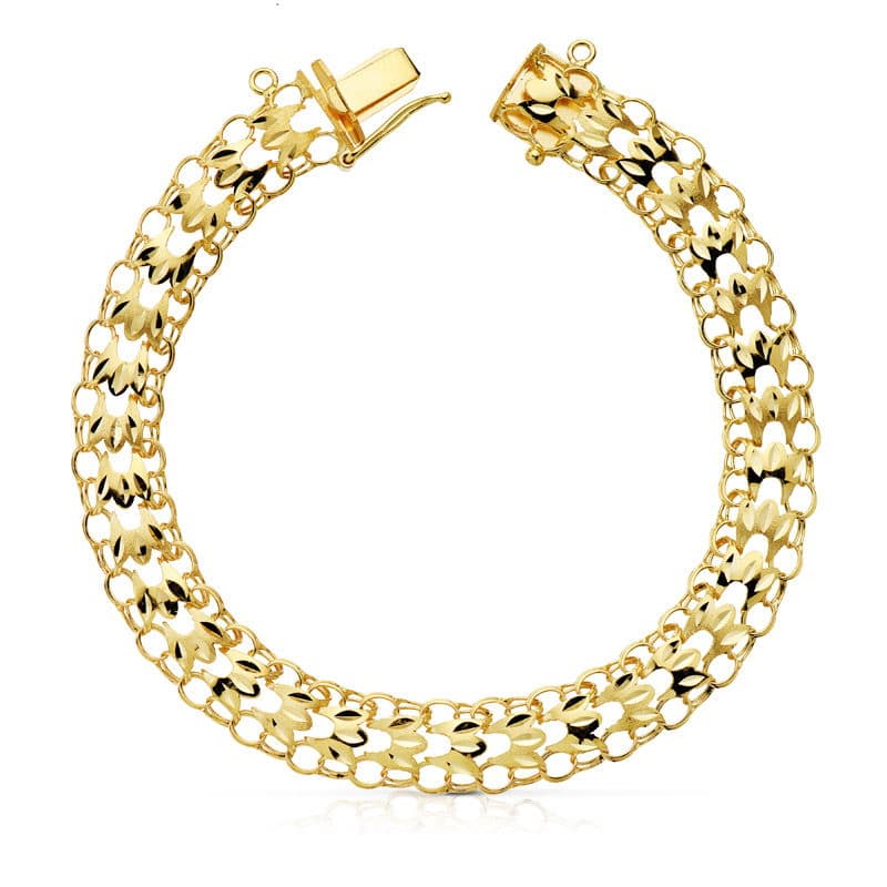 18K PULSERA PRINCESA 9 MM 20.5 CM 10.40 GR