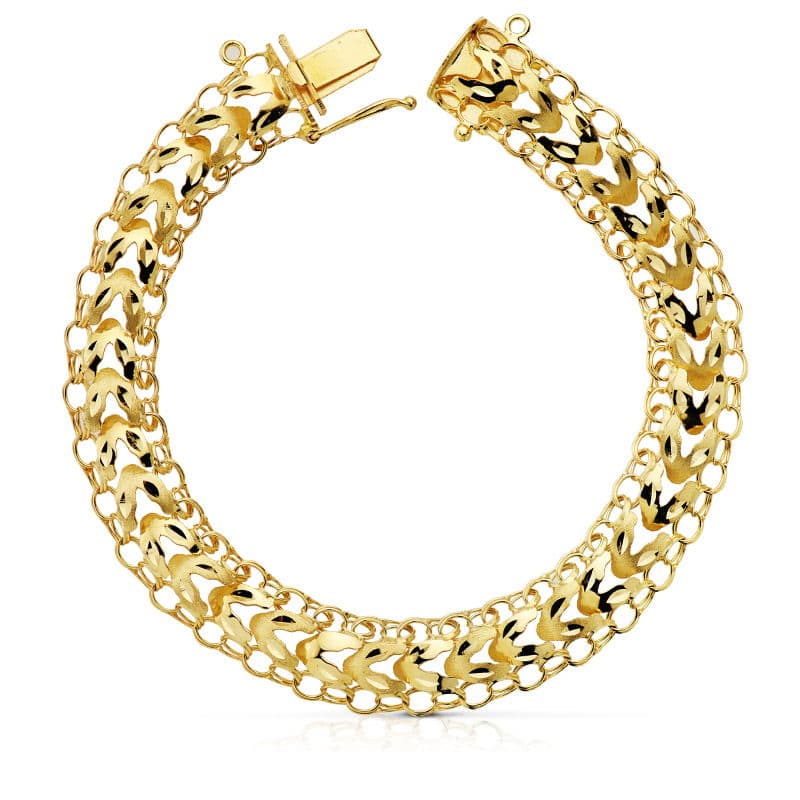 18K PULSERA PRINCESA 10 MM 21 CM 12.15 GR