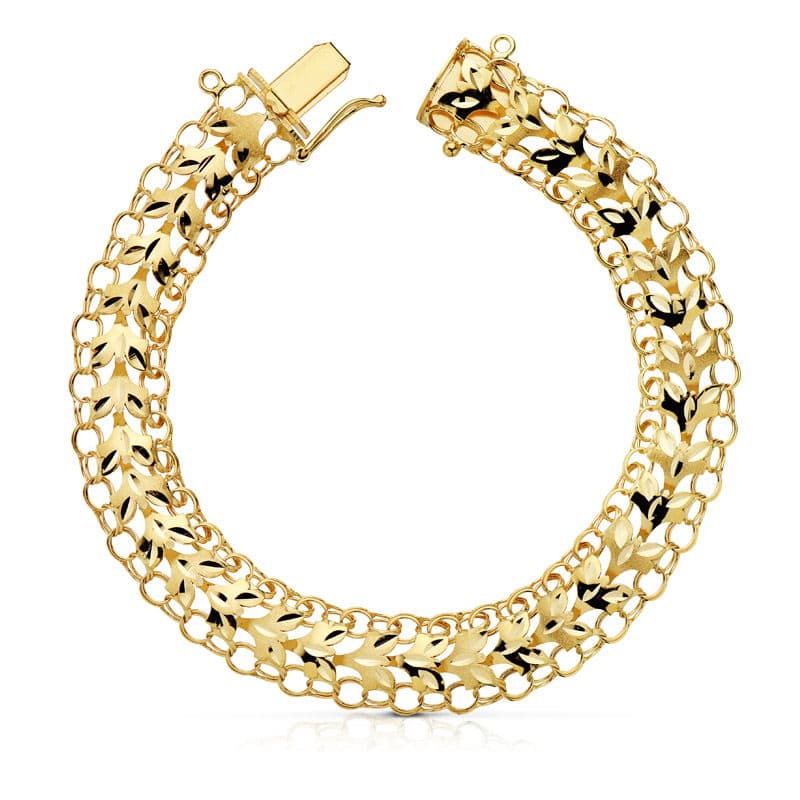18K PULSERA PRINCESA 10 MM 20 CM 12.0 GR