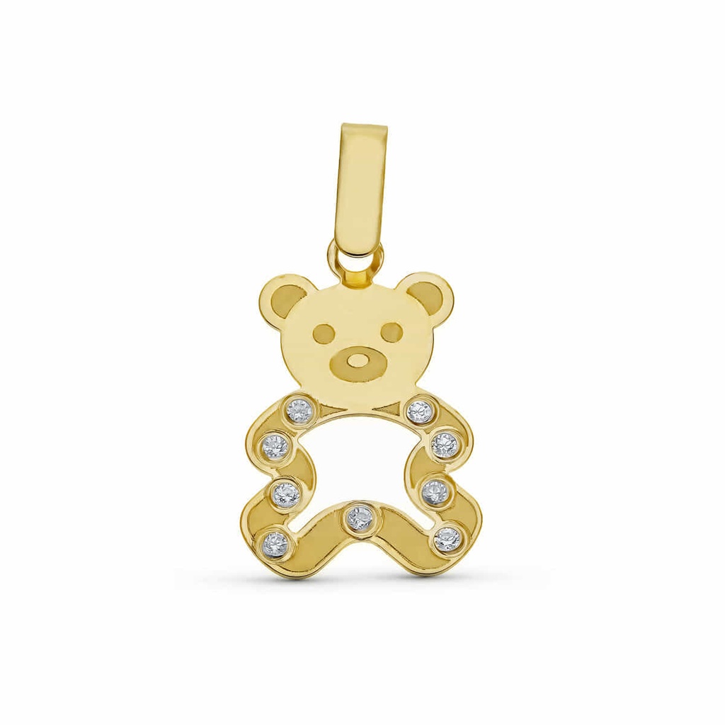 18K SORTIJA ORO BLANCO PIEDRA Y CIRCONITAS
