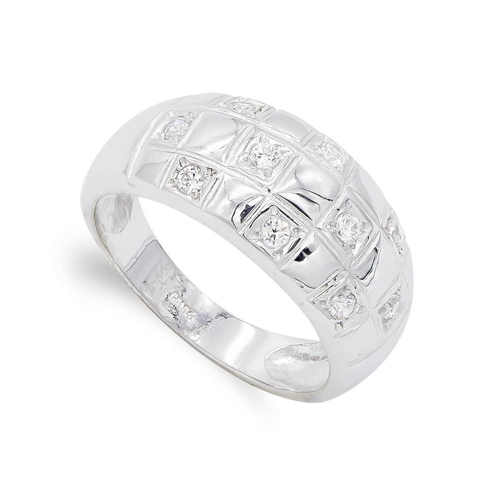 18K SORTIJA ORO BLANCO CIRCONITAS
