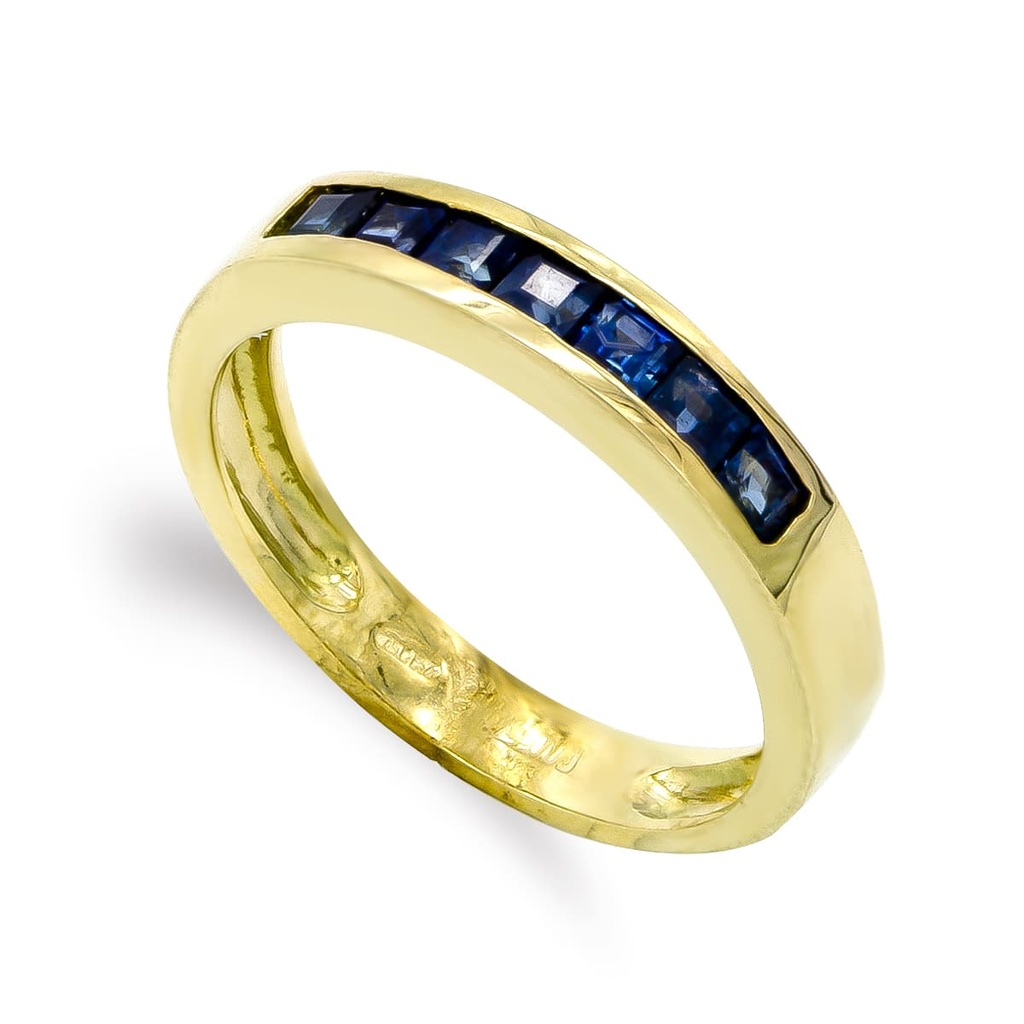 18K SORTIJA ORO AMARILLO Y PIEDRAS