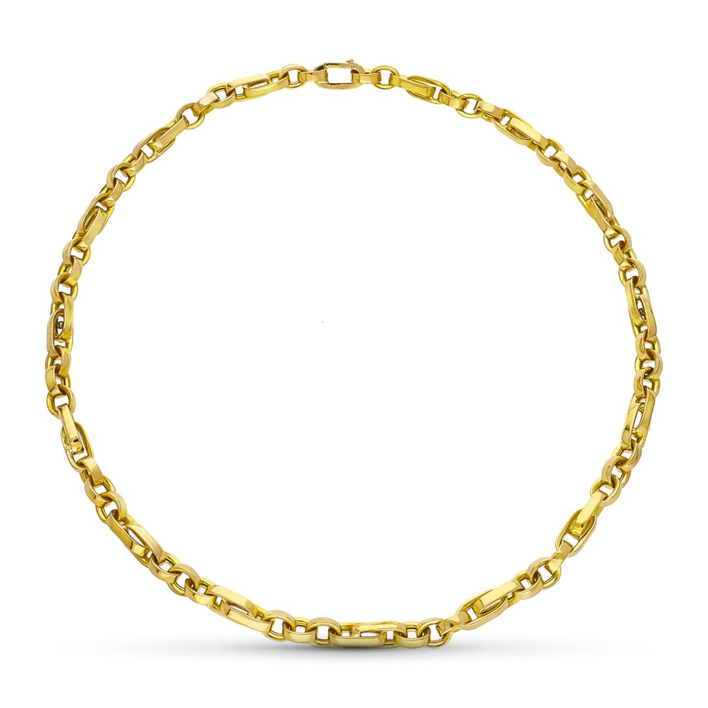 18K GARGANTILLA ORO AMARILLO HUECA 45 CM