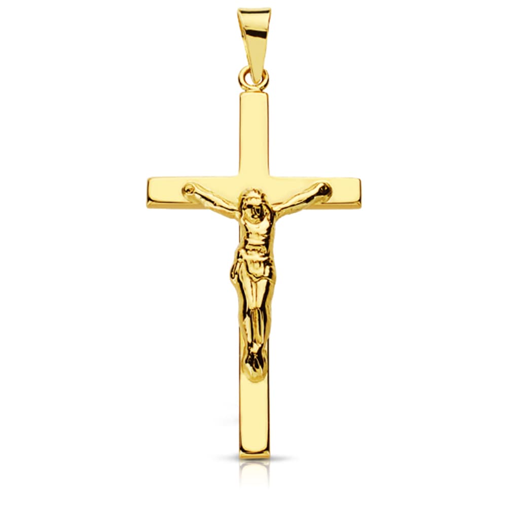 18K CRUZ CON CRISTO. 31X16 MM