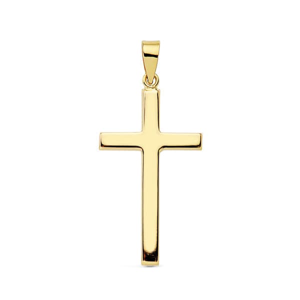 18K CRUZ LISA PALO RECTANGULAR. 27X15 MM