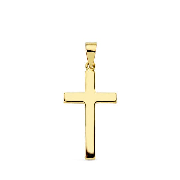 18K CRUZ LISA PALO RECTANGULAR. 23X12 MM