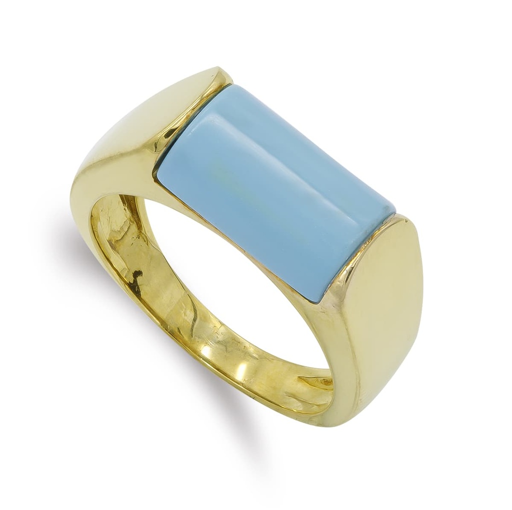 18K SORTIJA ORO AMARILLO TURQUESA