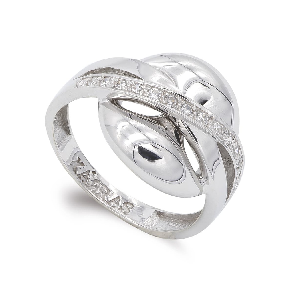 18K SORTIJA ORO BLANCO CIRCONITAS