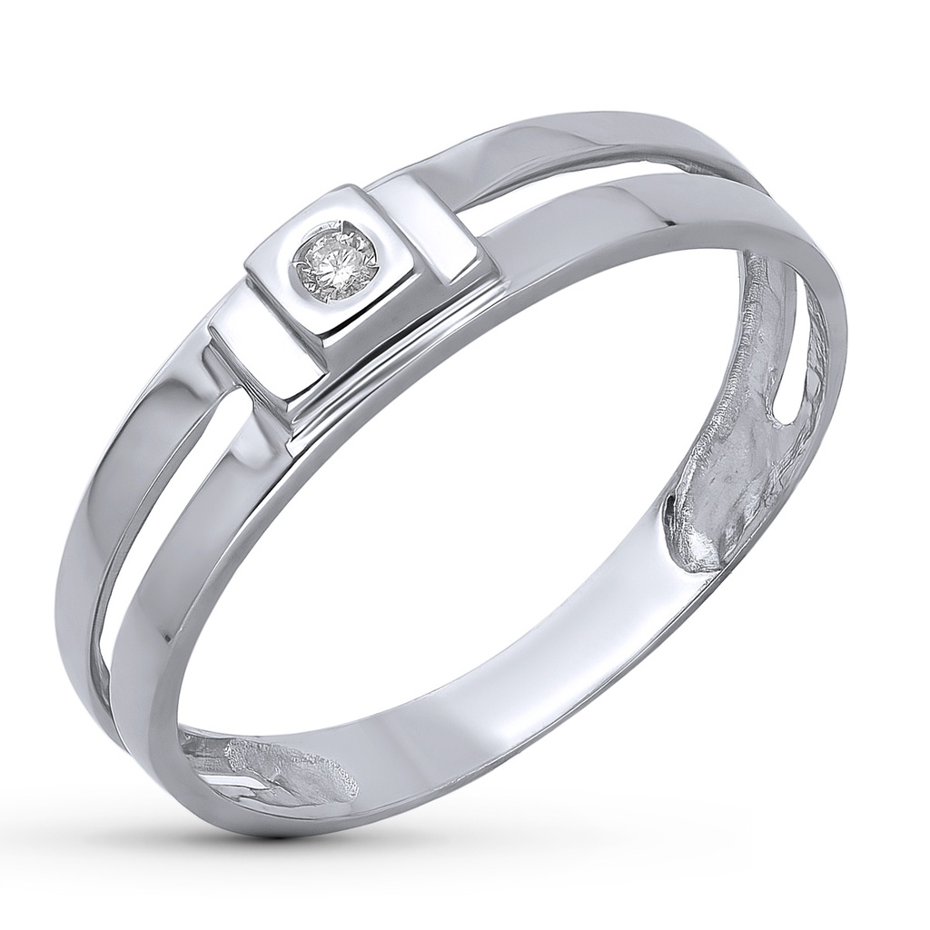 18K SOLITARIO ORO BLANCO DIAMANTE 0.040 QTS.