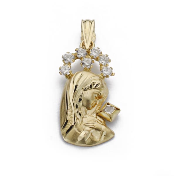 18K COLGANTE VIRGEN NIÑA 20X10 MM