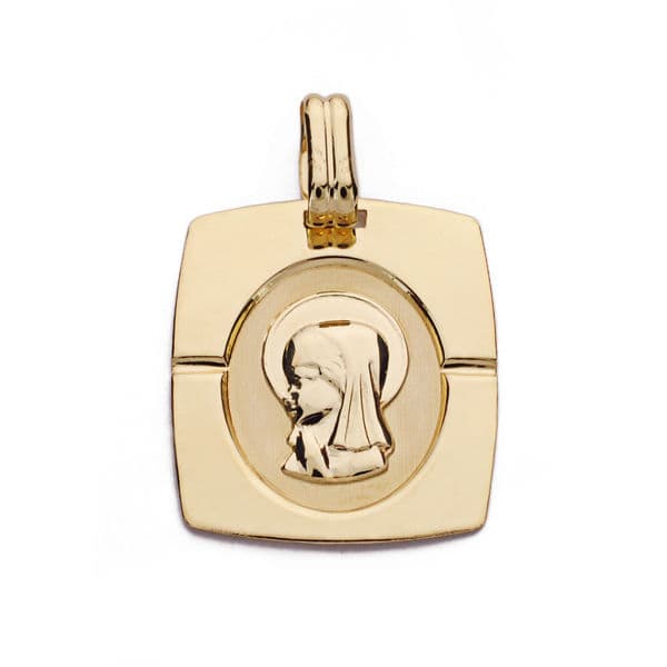 18K MEDALLA VIRGEN NIÑA 20X17 MM