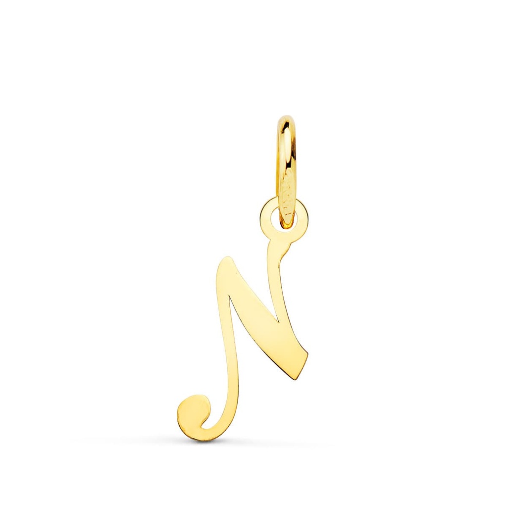 18K COLGANTE LETRA  N  15X8 MM