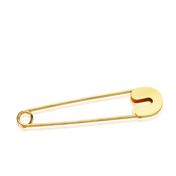 18k IMPERDIBLE ORO AMARILLO LISO