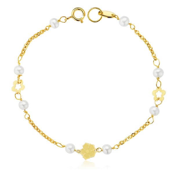 18K PULSERA PERLA 3 MM 17 CM