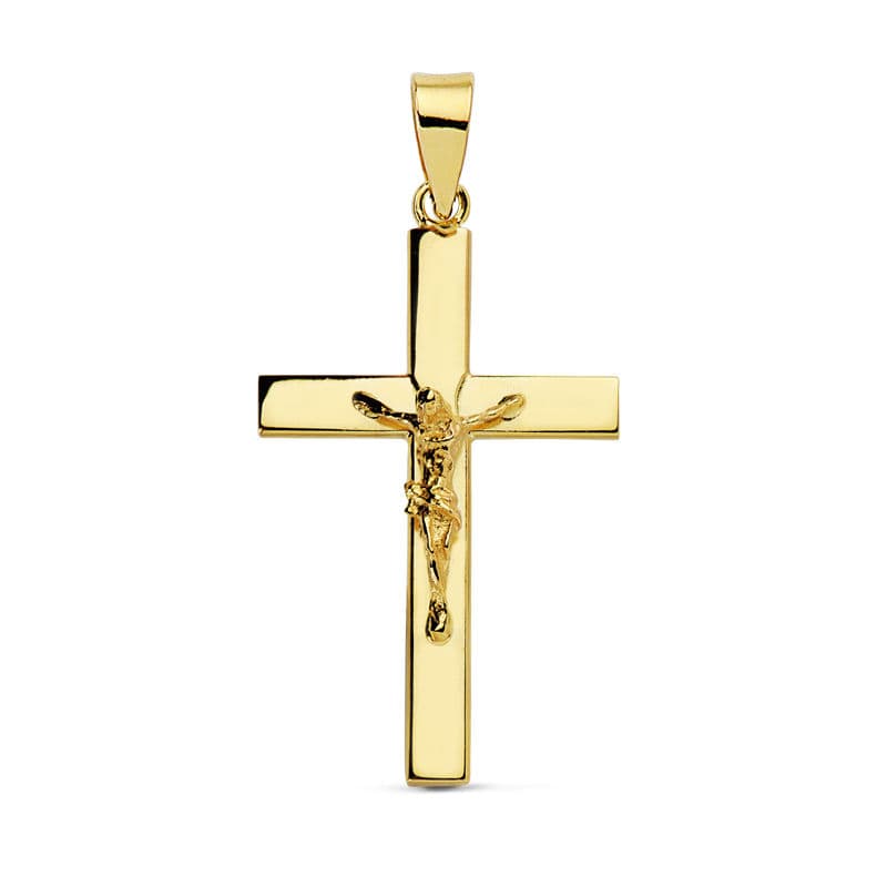 18K CRUZ CON CRISTO 25X16X3 MM