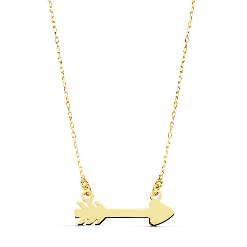 18K GARGANTILLA FLECHA CUPIDO 20X6 MM45CM